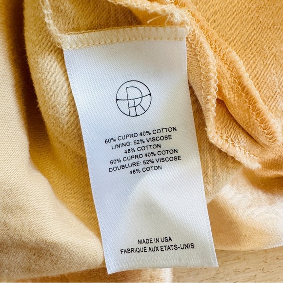 The Row satin Elegant Cream/ peachy Sleeveless Dress NWT - Picture 4 of 12